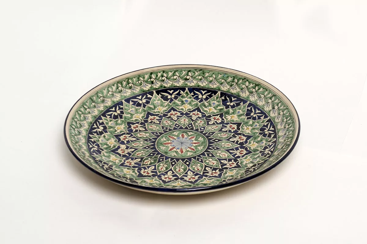 Large green platter