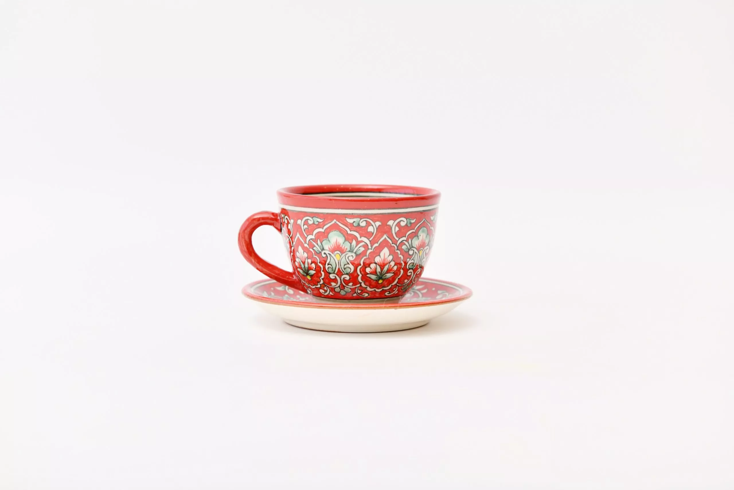 Red cup & saucer