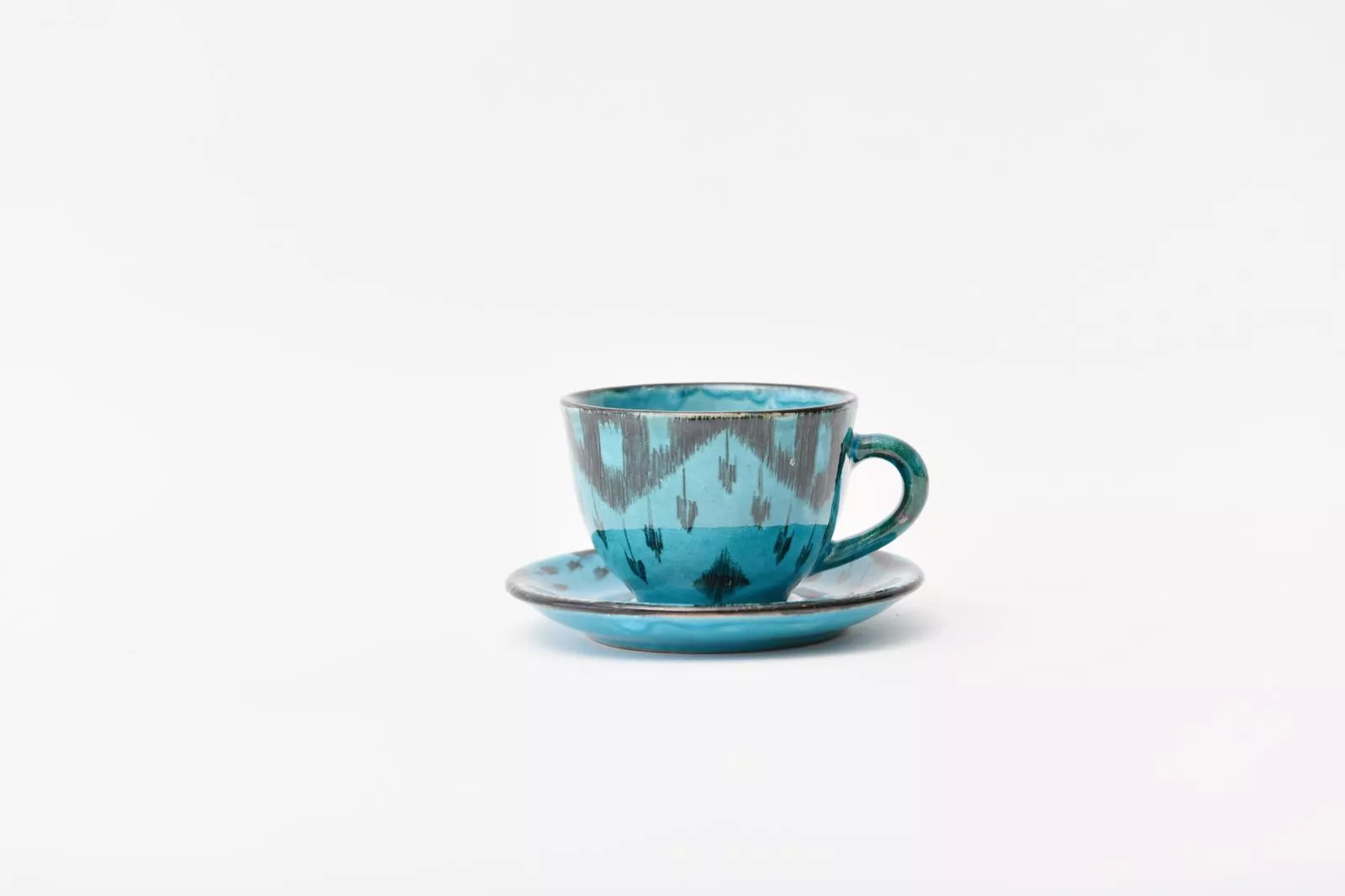 Cup with ikat design